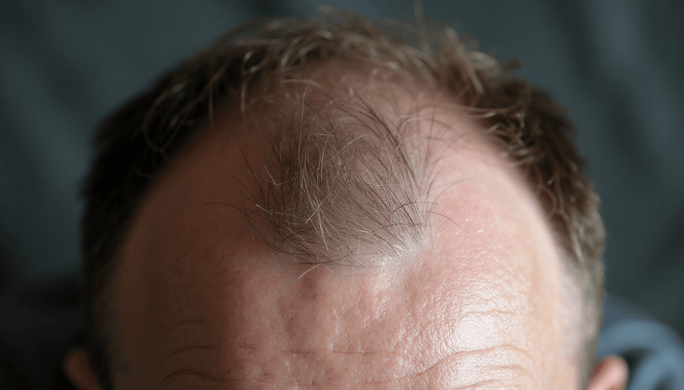 Calvitie au sommet du crâne : repérer, causes et traitements