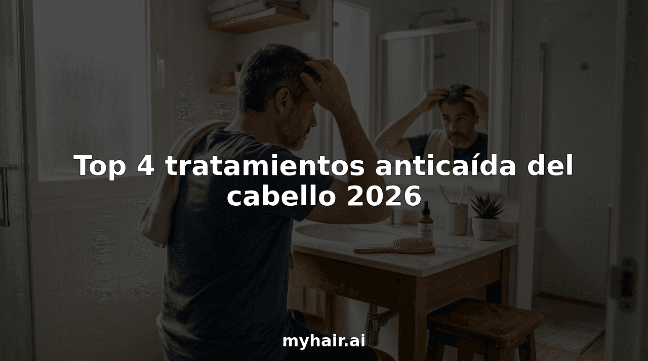 Top 4 tratamientos anticaída del cabello 2026
