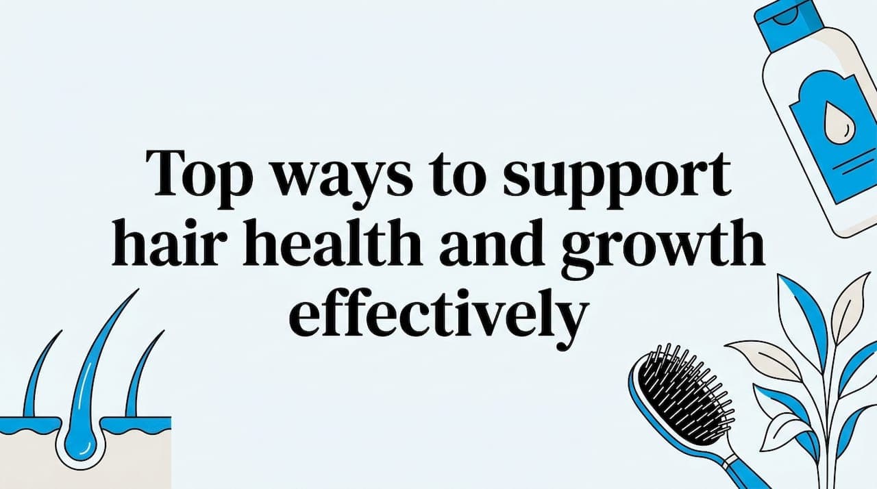 Top ways to support hair health and growth effectively