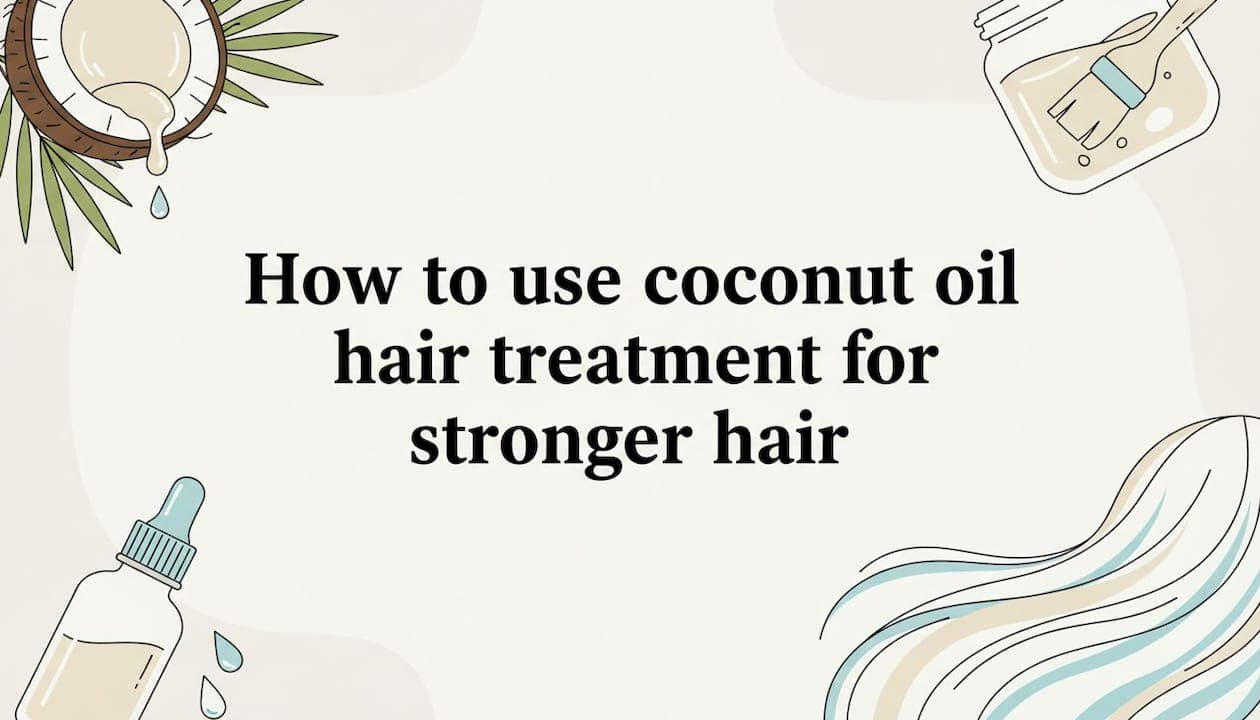 How to use coconut oil hair treatment for stronger hair
