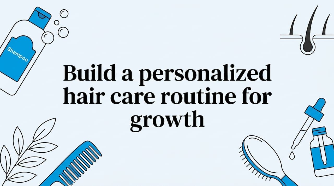 Build a personalized hair care routine for growth