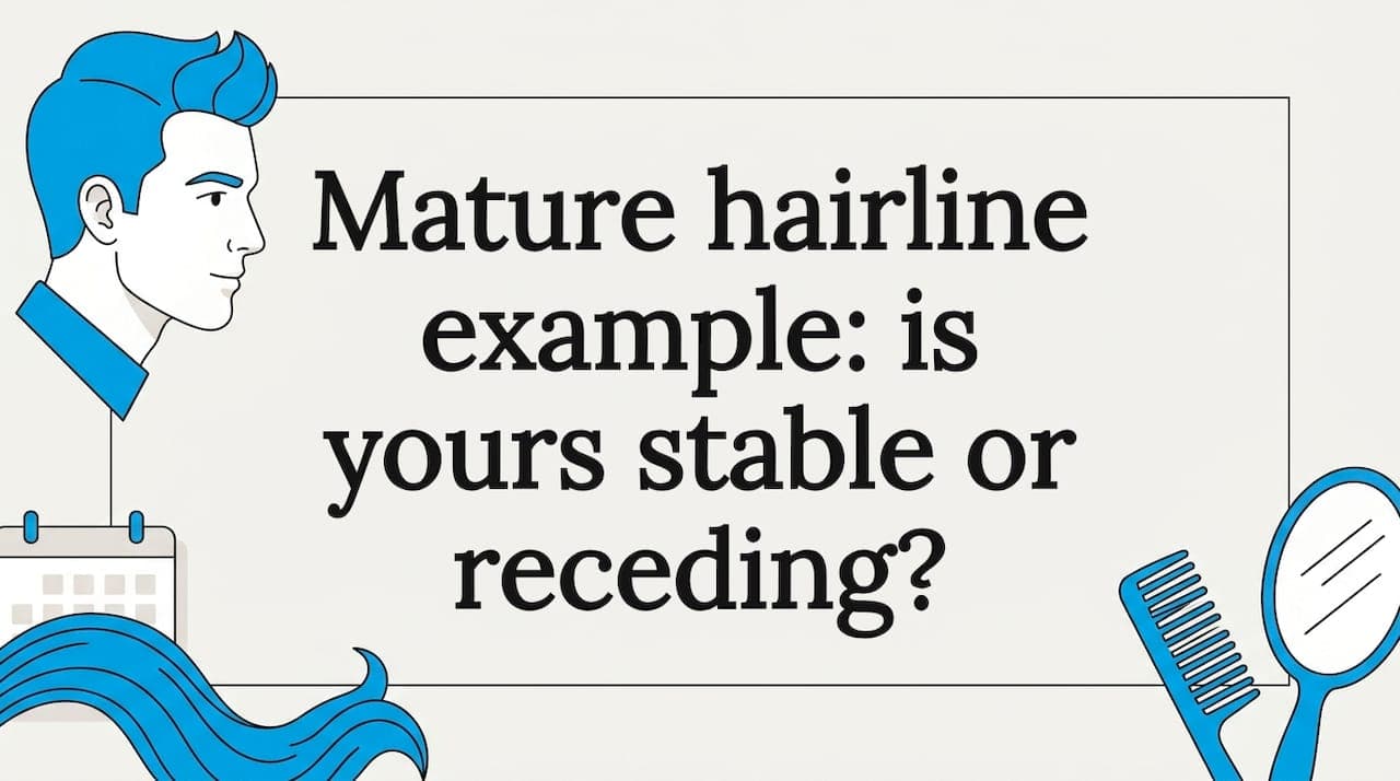 Mature hairline example: is yours stable or receding?
