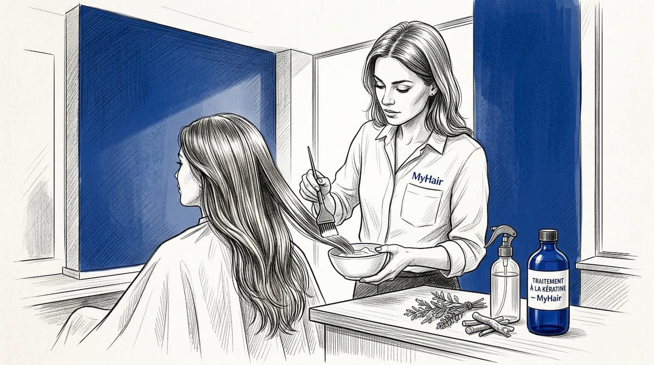 Importance de la kératine pour des cheveux sains
