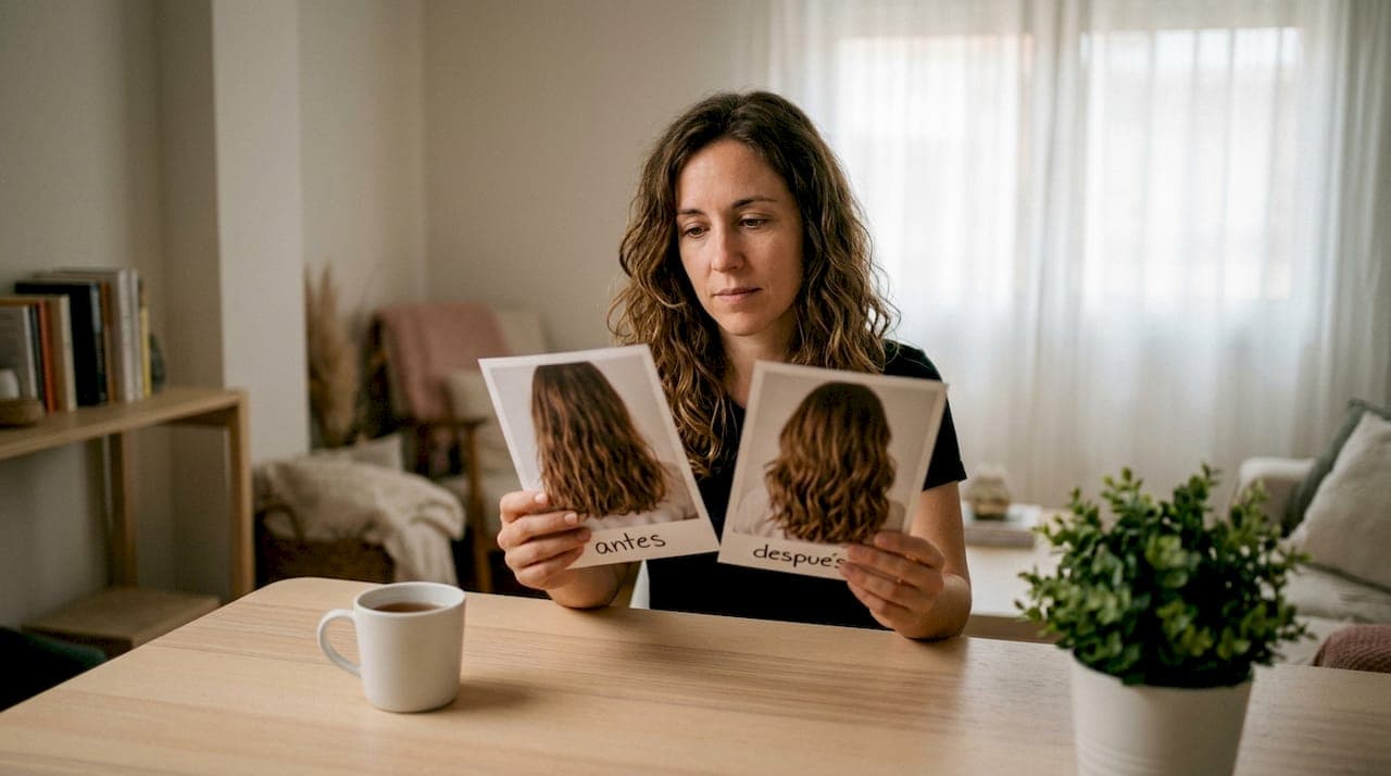 Cómo comparar antes y después de cabello con precisión
