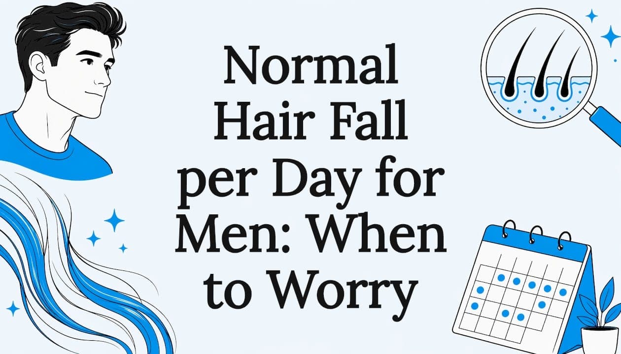 Normal Hair Fall per Day for Men: When to Worry