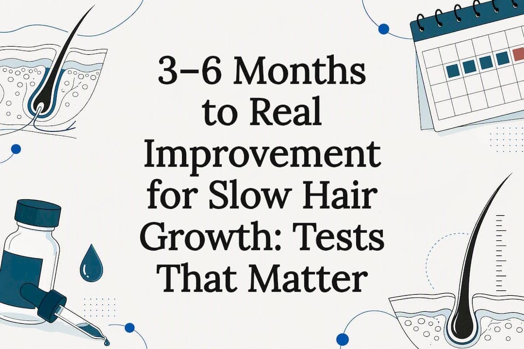 3–6 Months to Real Improvement for Slow Hair Growth: Tests That Matter
