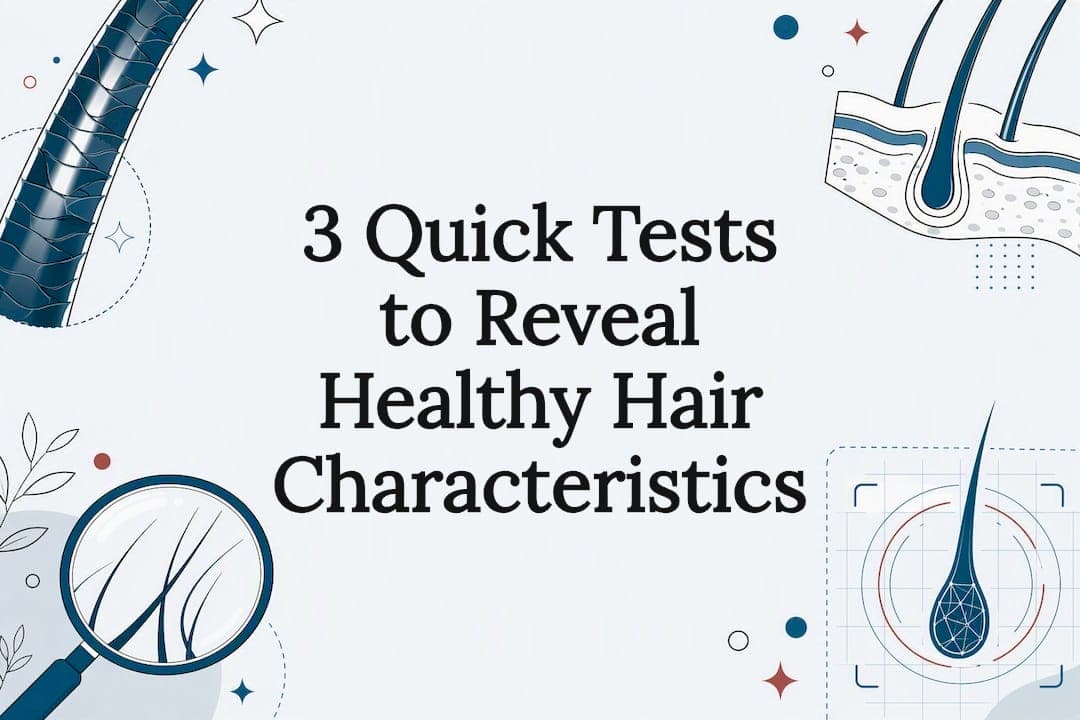 3 Quick Tests to Reveal Healthy Hair Characteristics
