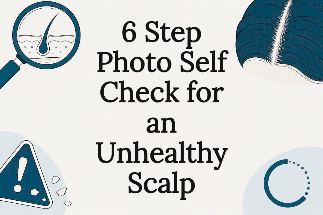 6 Step Photo Self Check for an Unhealthy Scalp