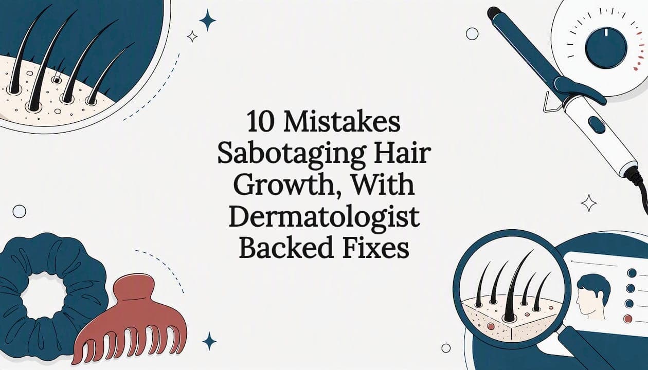 10 Mistakes Sabotaging Hair Growth, With Dermatologist Backed Fixes
