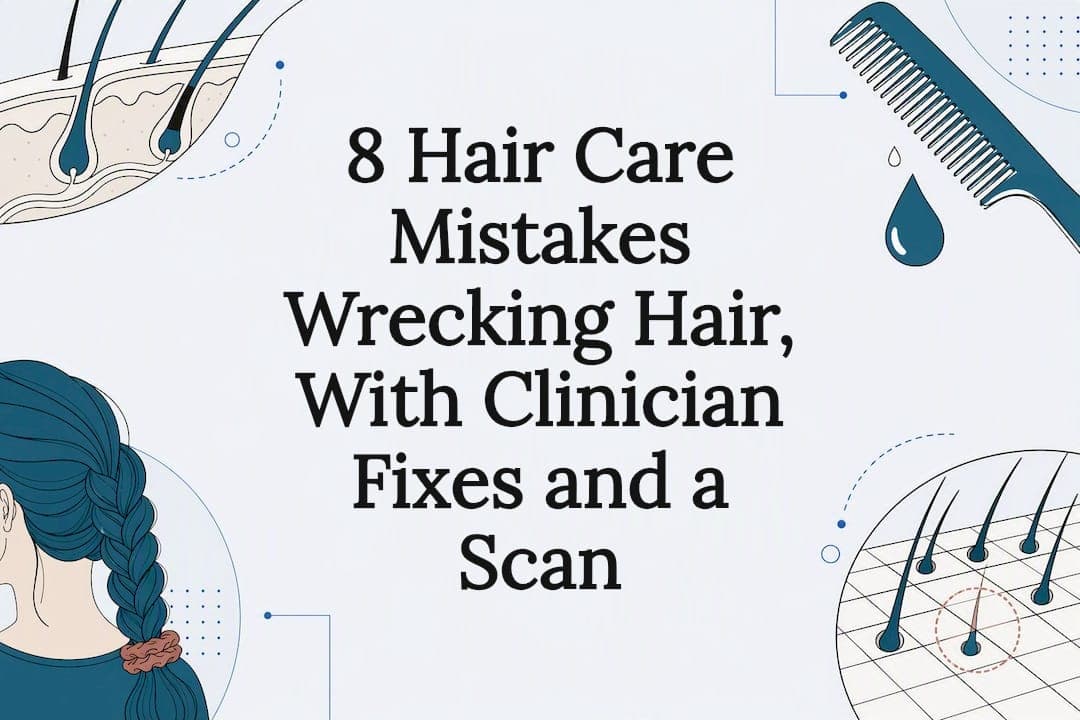 8 Hair Care Mistakes Wrecking Hair, With Clinician Fixes and a Scan
