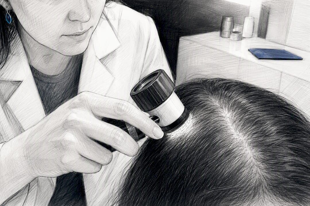 Diagnostic des follicules : la trichoscopie en pratique