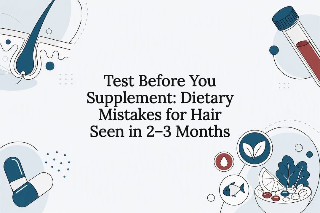 Test Before You Supplement: Dietary Mistakes for Hair Seen in 2–3 Months