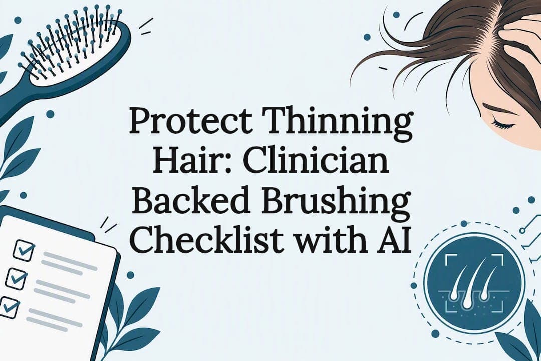 Protect Thinning Hair: Clinician Backed Brushing Checklist with AI