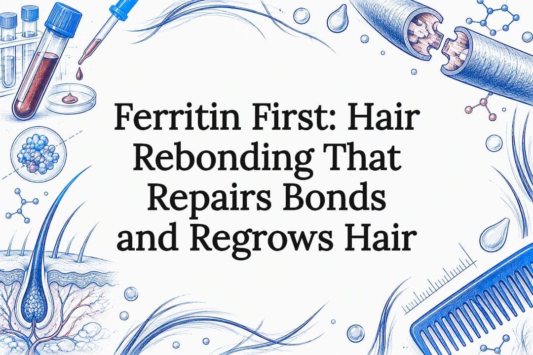 Ferritin First: Hair Rebonding That Repairs Bonds and Regrows Hair