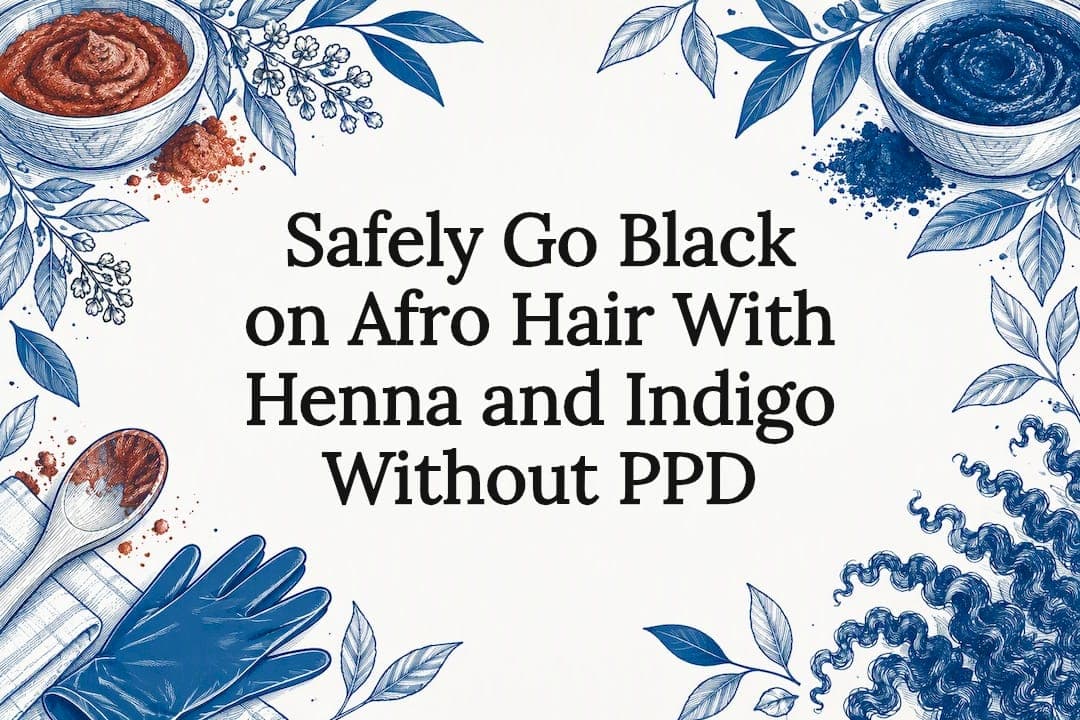 Safely Go Black on Afro Hair With Henna and Indigo Without PPD