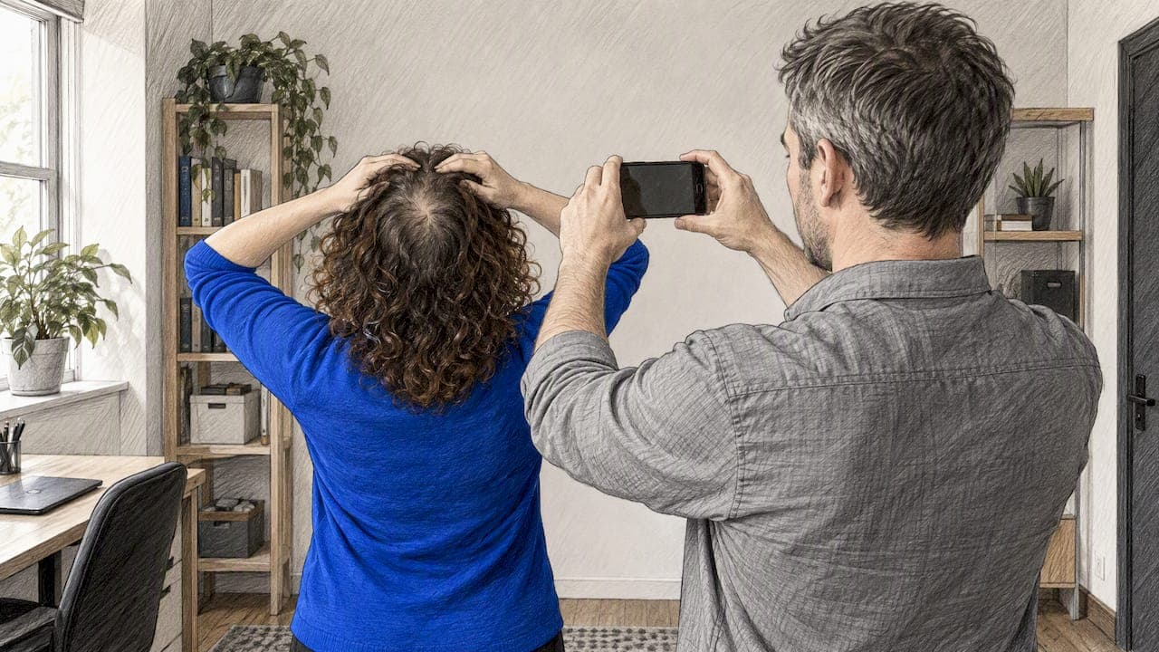 Comment prendre une photo de suivi cheveux de façon comparable