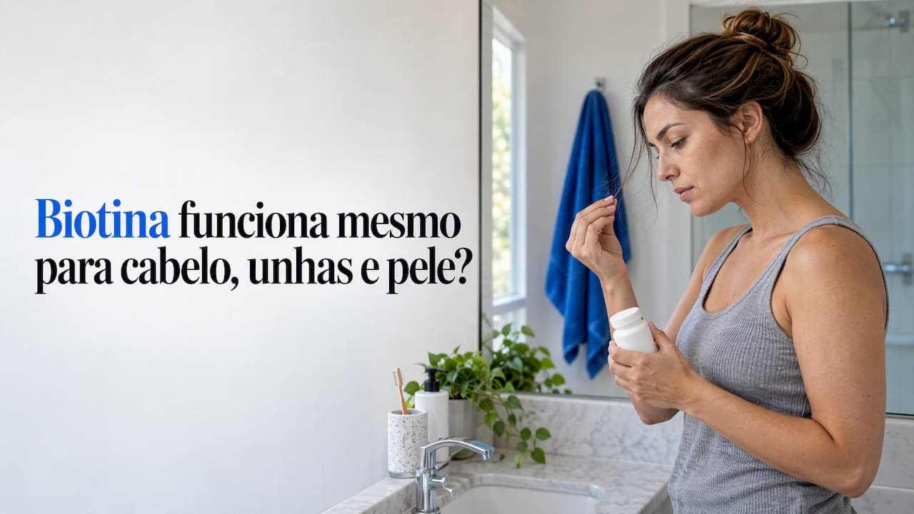 Biotina funciona mesmo para cabelo, unhas e pele?