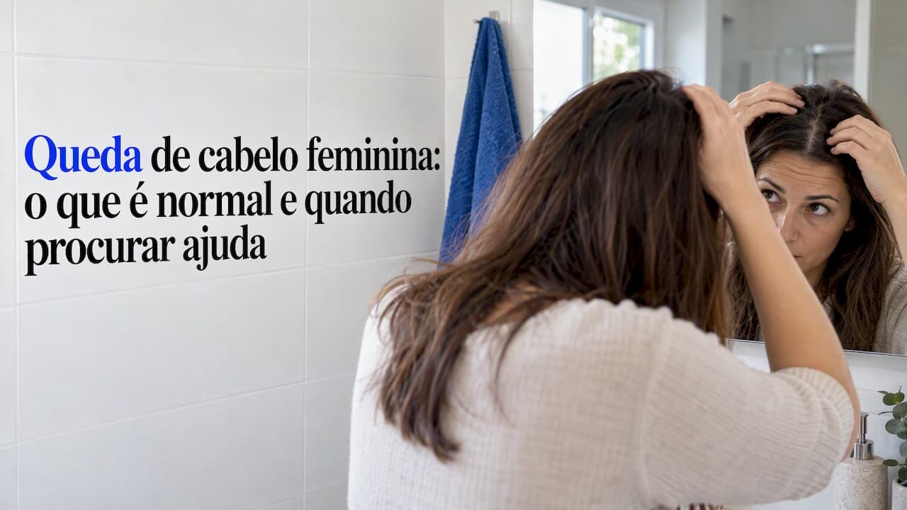 Queda de cabelo feminina: o que é normal e quando procurar ajuda