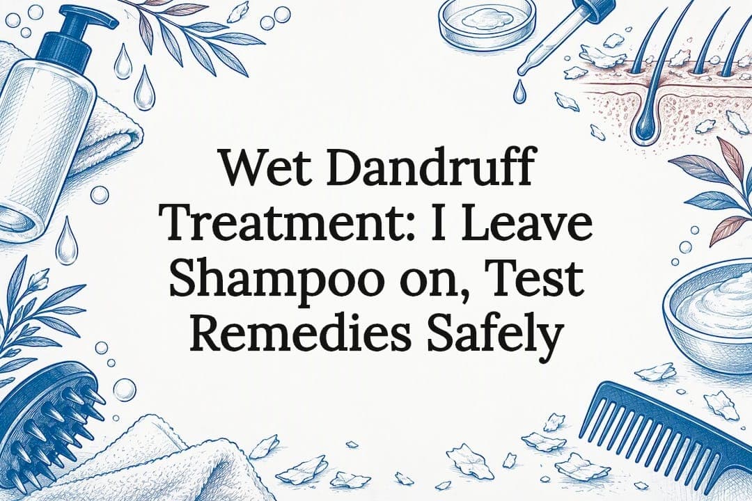 Wet Dandruff Treatment: I Leave Shampoo on, Test Remedies Safely