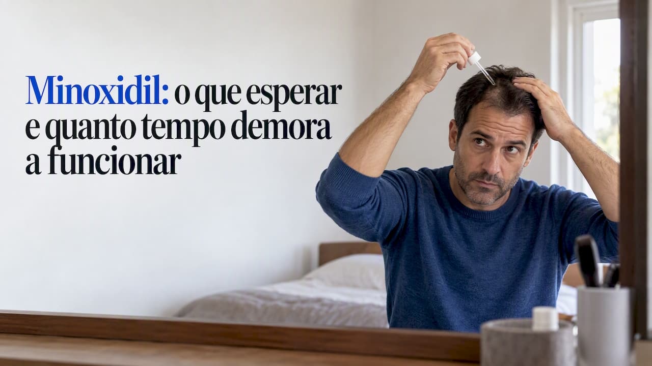 Minoxidil resultados: o que esperar e em quanto tempo funciona