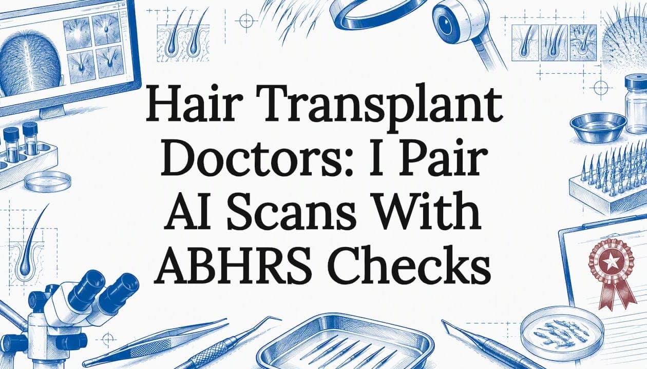 Hair Transplant Doctors: I Pair AI Scans With ABHRS Checks